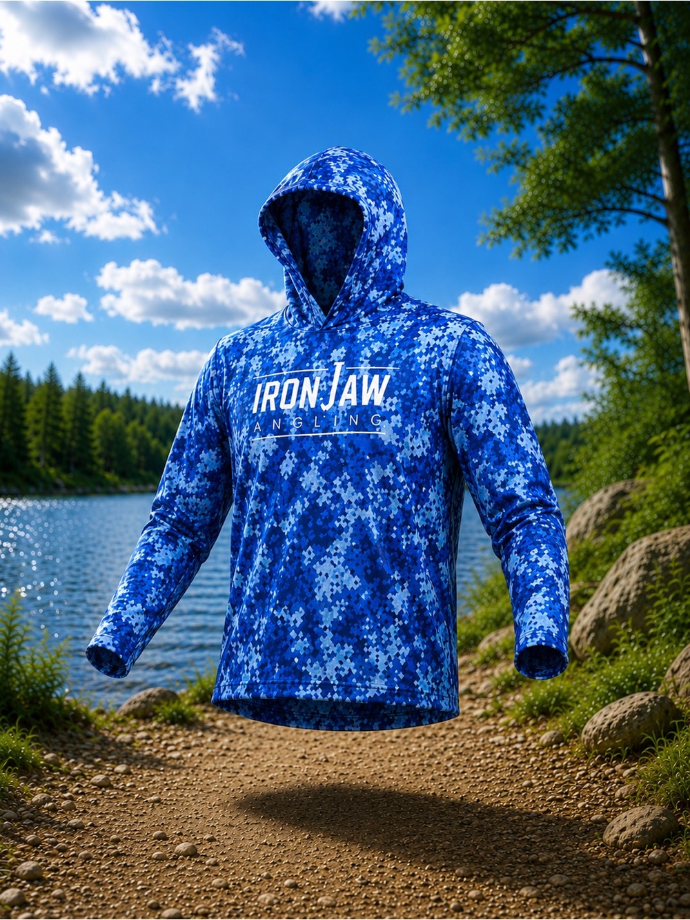 IronjawAngling performance hooded fishing shirt 50UPV
